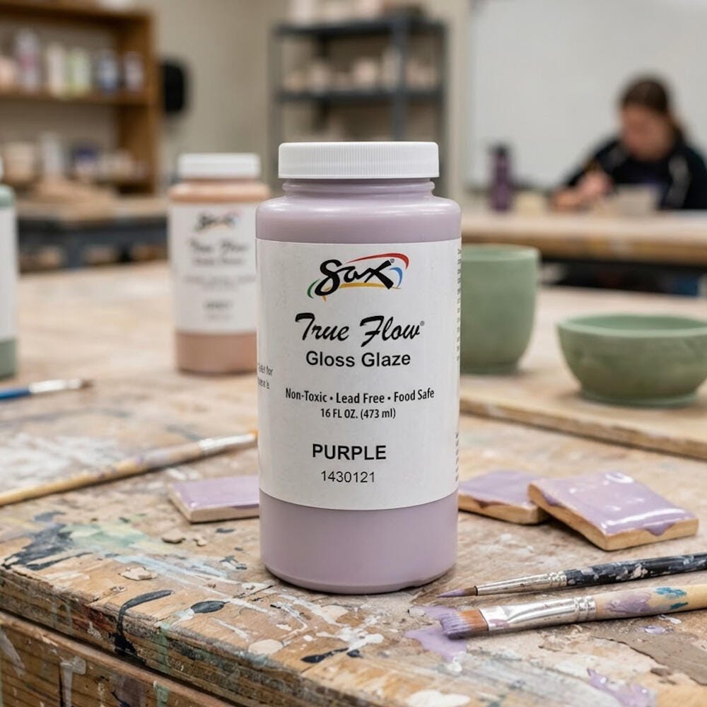 Sax Lead-Free Gloss Glaze, Purple
